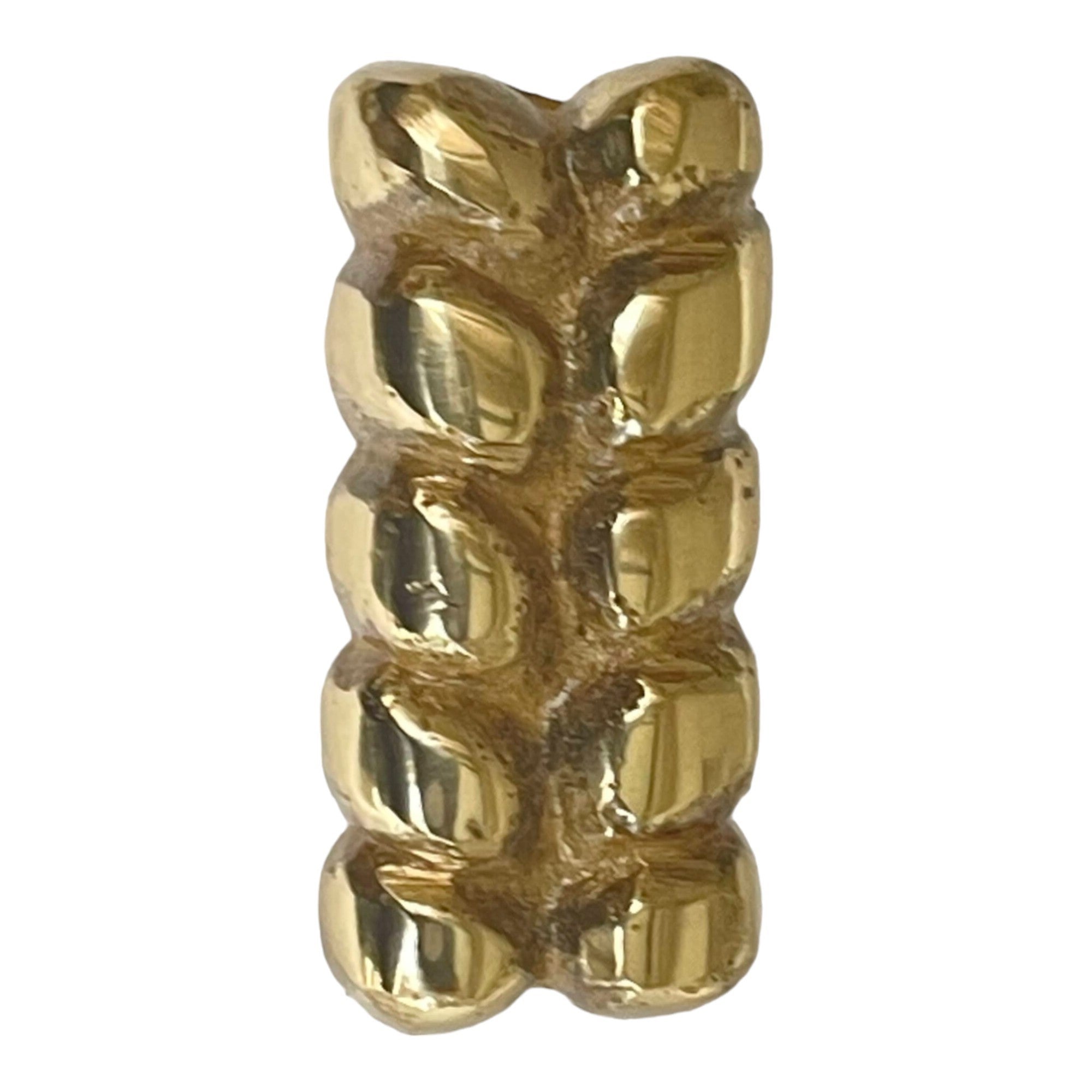 Brass Knob, Polished Brass, 1.4x0.6 in 