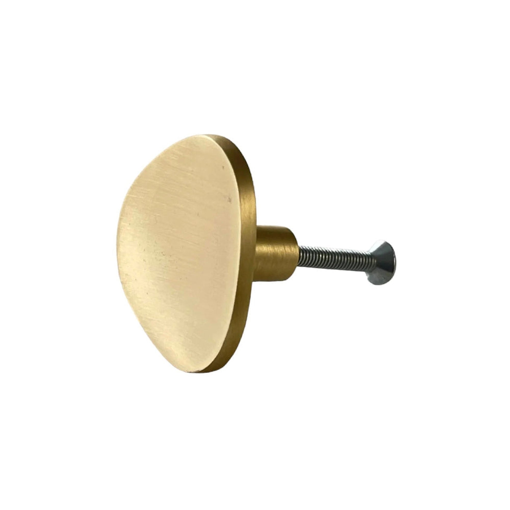 Brass Knob, Satin Brass 