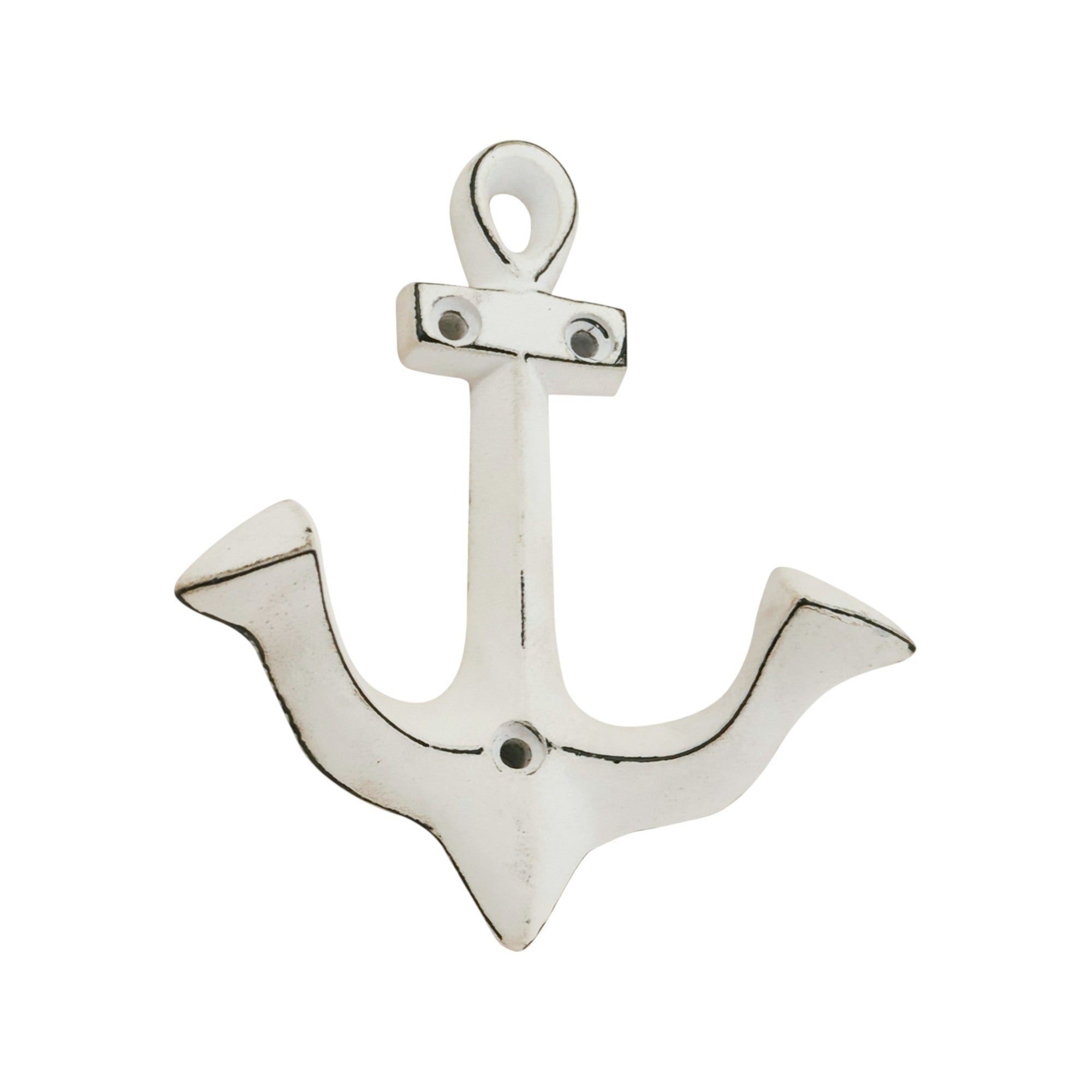 Anchor Wall Hook, Distressed White 