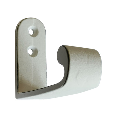 Sculptural Organic Wall Hook, Distressed White 