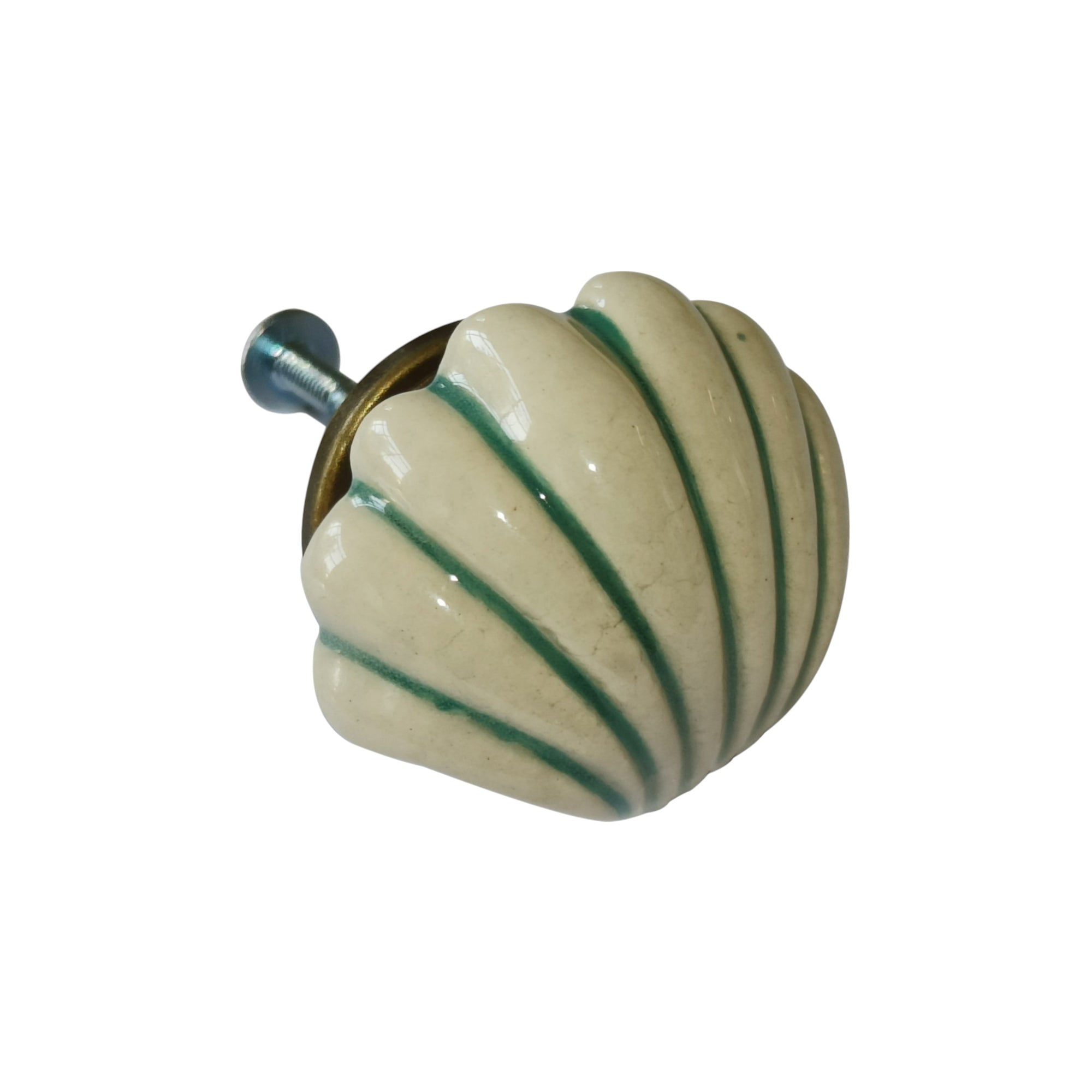 Shell Shape Ceramic Knob, Ceramic 