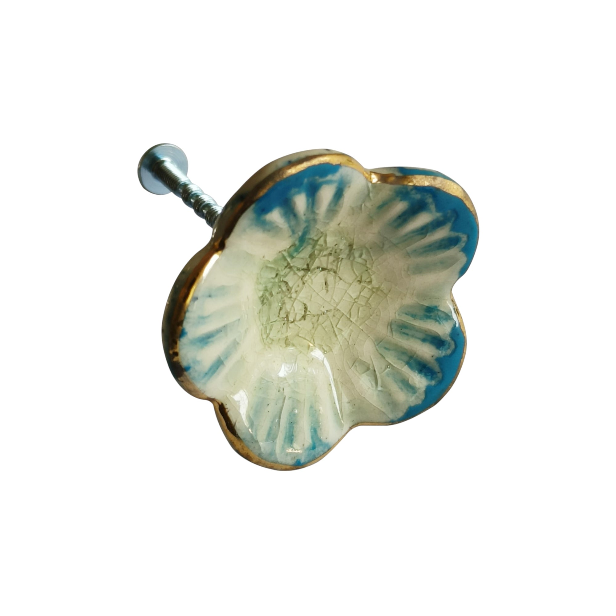 Delicate Bloom Ceramic Knob, Ceramic 