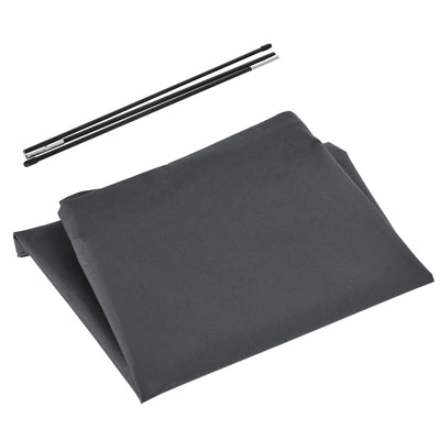 Outsunny Waterproof Patio Umbrella Cover, 300D Banana Parasol Protector with Zipper for Outdoor Garden, Patio, Dark Grey 