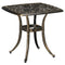Outsunny Aluminium Outdoor Side Table with Umbrella Hole, 21