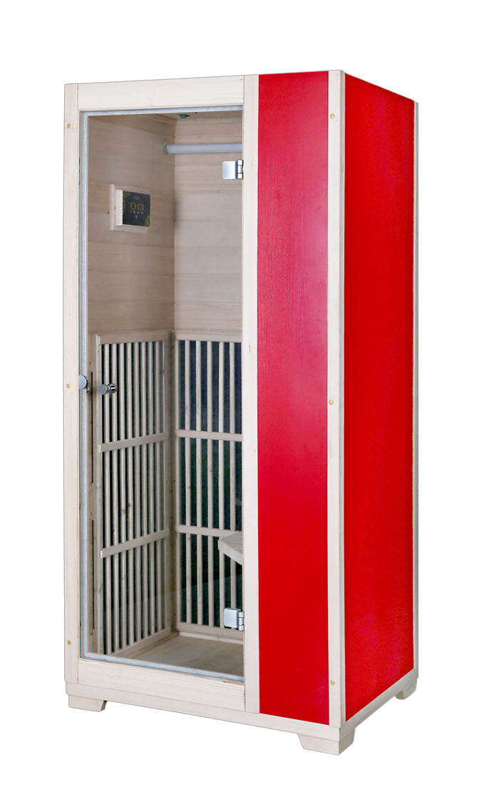 Blisspod | Vienna | Far Infrared Sauna | Canadian Hemlock Very Low EMF | 72.8"H x 35.4"W x 25.6"D | 1 Person 