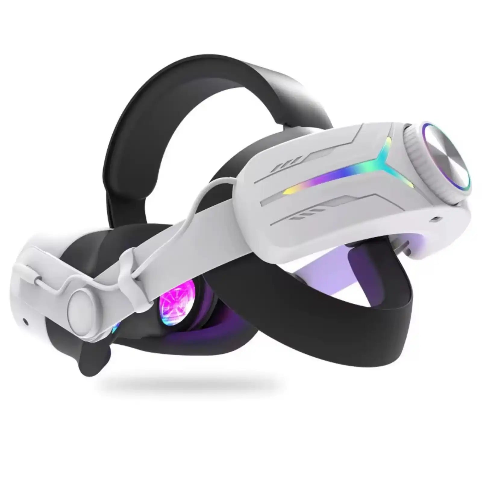VR Meta Head Strap 12,000mAh Battery | RGB Lighting for Meta Quest 3/3S Adjustable for VR Gaming |C2 Pro TUTT