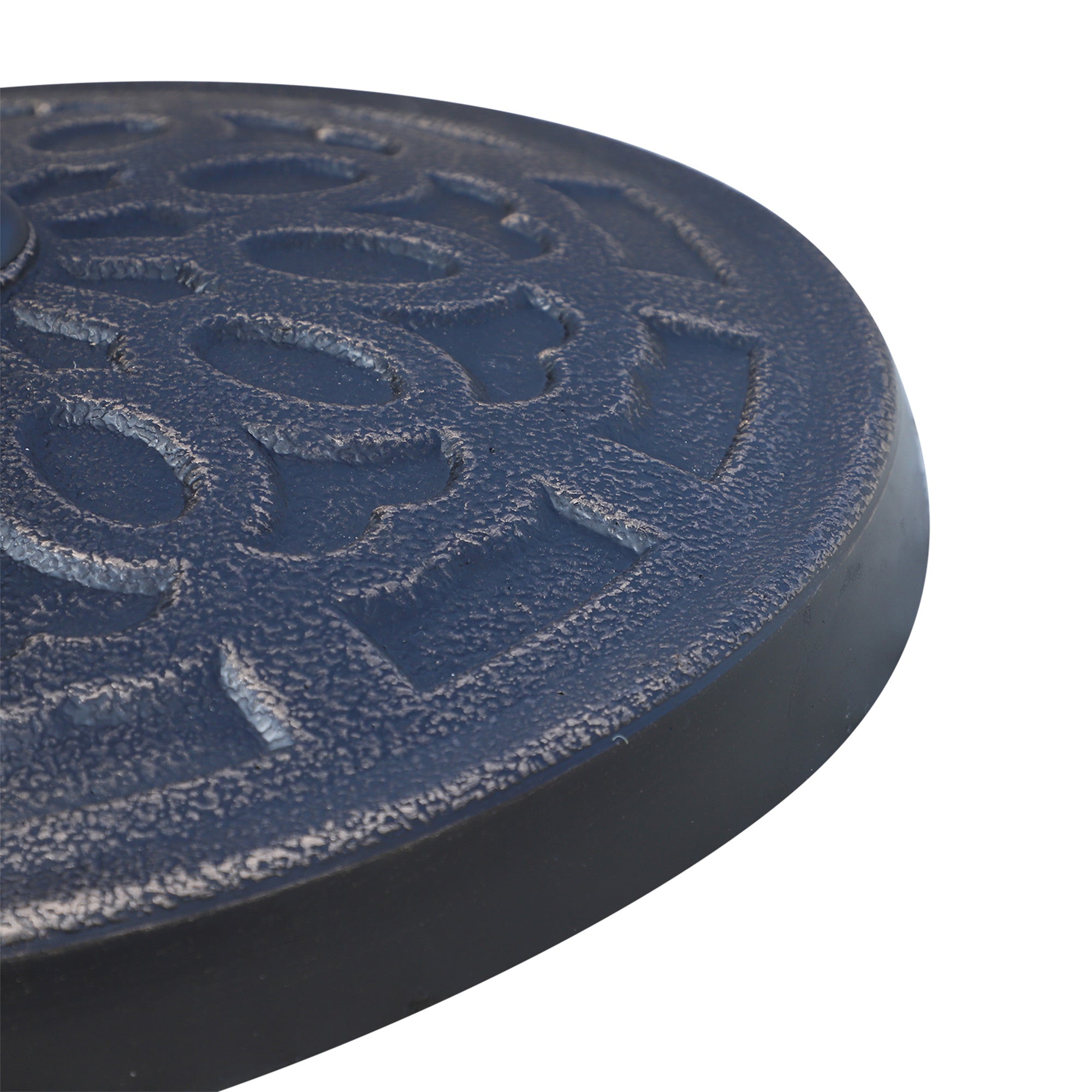 Outsunny Elegant Umbrella Base: 17" Round Resin Market Parasol Holder with Decorative Pattern for Φ1.5", Φ1.89" Pole, Bronze Finish 