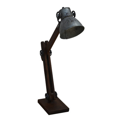 Rust Industrial Table Lamp 