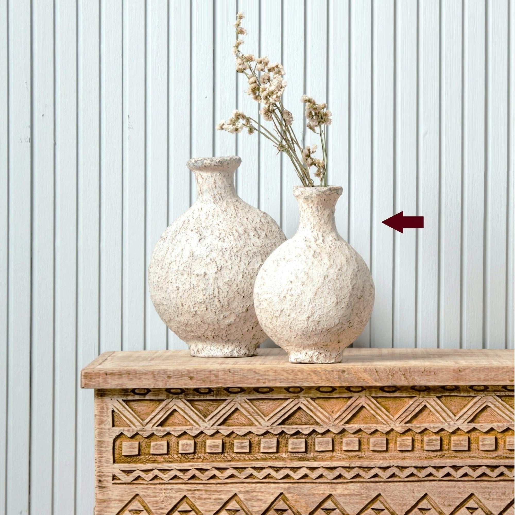 Papermachi Pot, Small, Antique Gray 