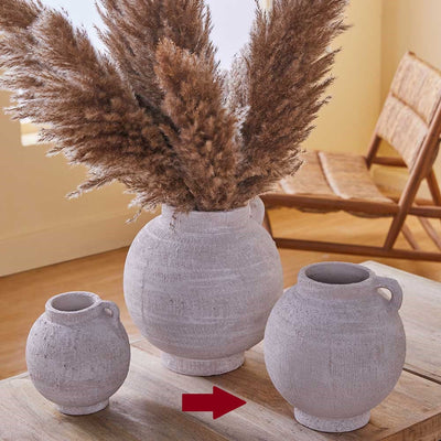 Rose Rapids Cement Pot (VV-24424M) 
