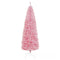 HOMCOM 7FT Artificial Christmas Tree Holiday Xmas Holiday Pencil Tree Decoration with Automatic Open for Home Party, Pink