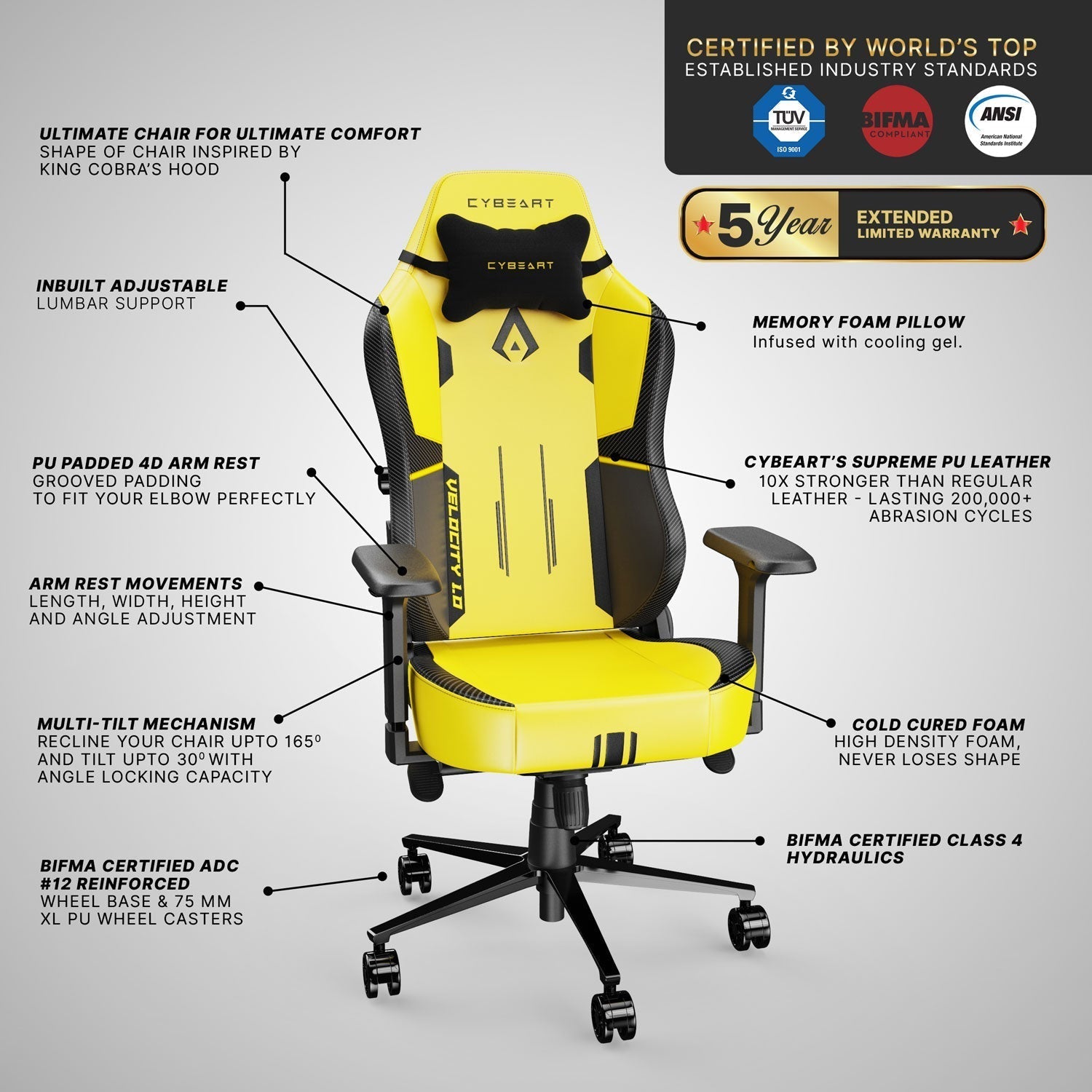 Apex Series - Velocity 1.0 Gaming Chair 