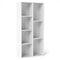 Vertical or Horizontal Freestanding Bookshelf with 7 Compartments-White