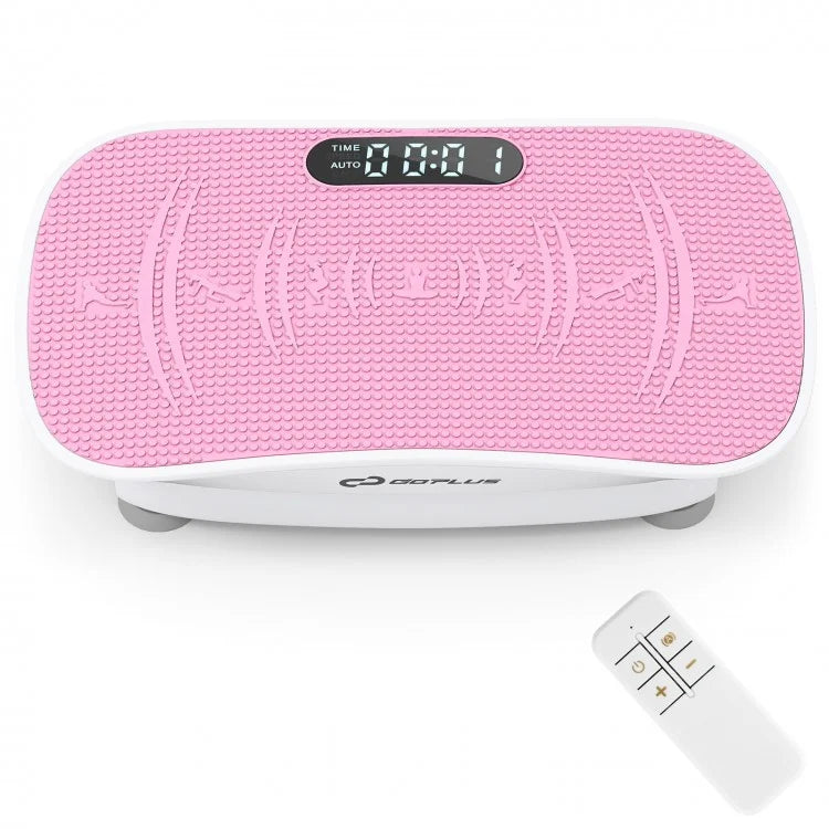 Vibration Plate Exercise Machine for Lymphatic Drainage & Full Body Workouts with 10 Speed Levels
