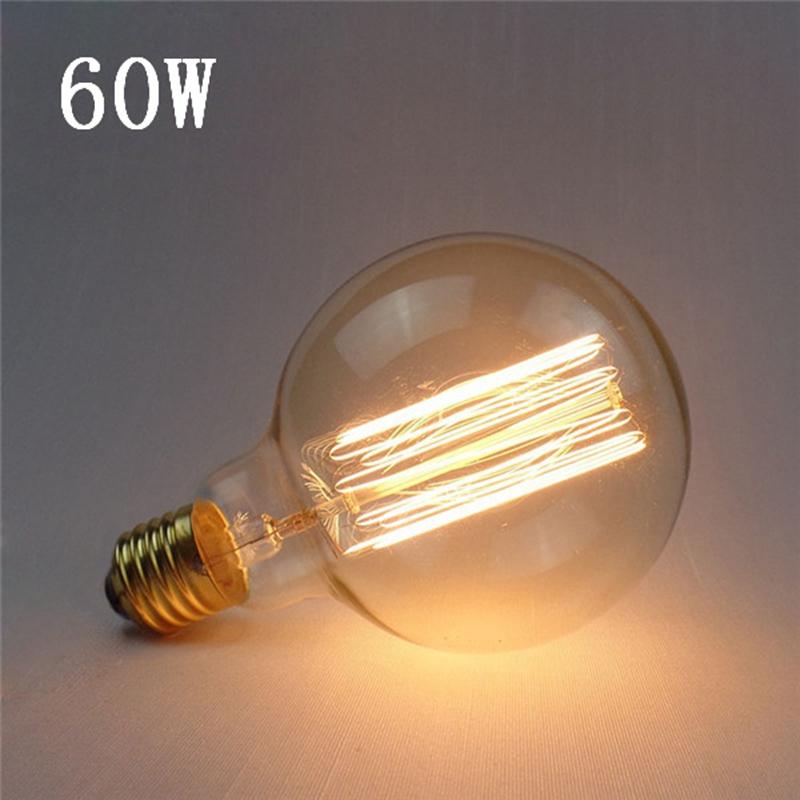 E26 G95 60W Vintage Retro Industrial Filament Dimmable Bulb~1049