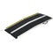 HOMCOM Folding Wheelchair Ramp 5ft Non-Skid Aluminum Threshold Ramp with Transition Plates 600 Pound Capacity Black