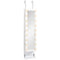 HOMCOM Wall-Mounted Jewelry Armoire: With LED Lights, Over-The-Door Mirror Storage Shelves