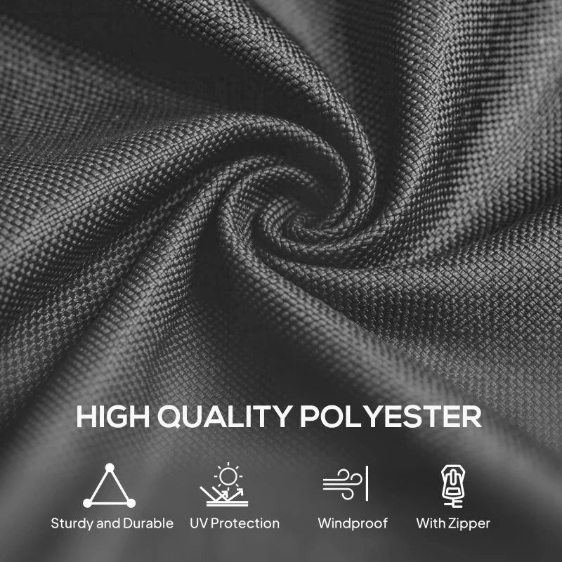 Gazebo Curtains, 10' x 12' Universal Replacement Privacy Curtain, 4-Panels Sidewall with Hooks/C-Rings, Grey