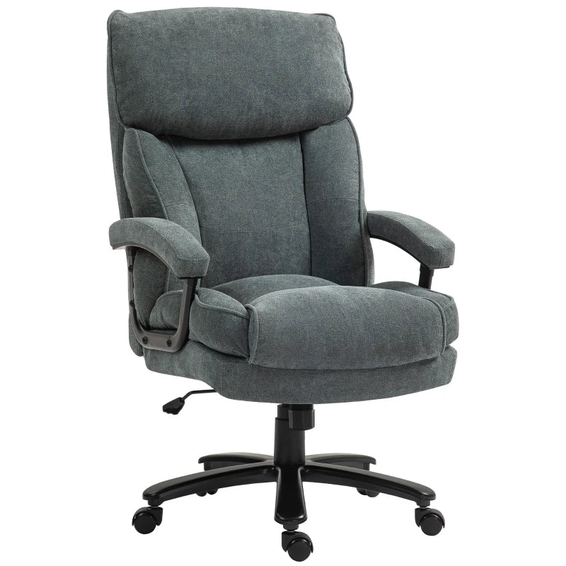 Big and Tall Executive Office Chair, Up to 450 lbs. Heavy Duty Desk Chair, Computer Chair for Heavy People, Grey