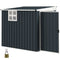 Outsunny 4' x 6' Outdoor Storage Shed, Metal Garden Shed with Window, 2 Vents and Lockable Door for Backyard, Garden, Patio