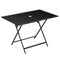 Outsunny Folding Patio Dining Table for 6 Rectangle Glass Outdoor Table Umbrella Hole Garden Lawn Backyard