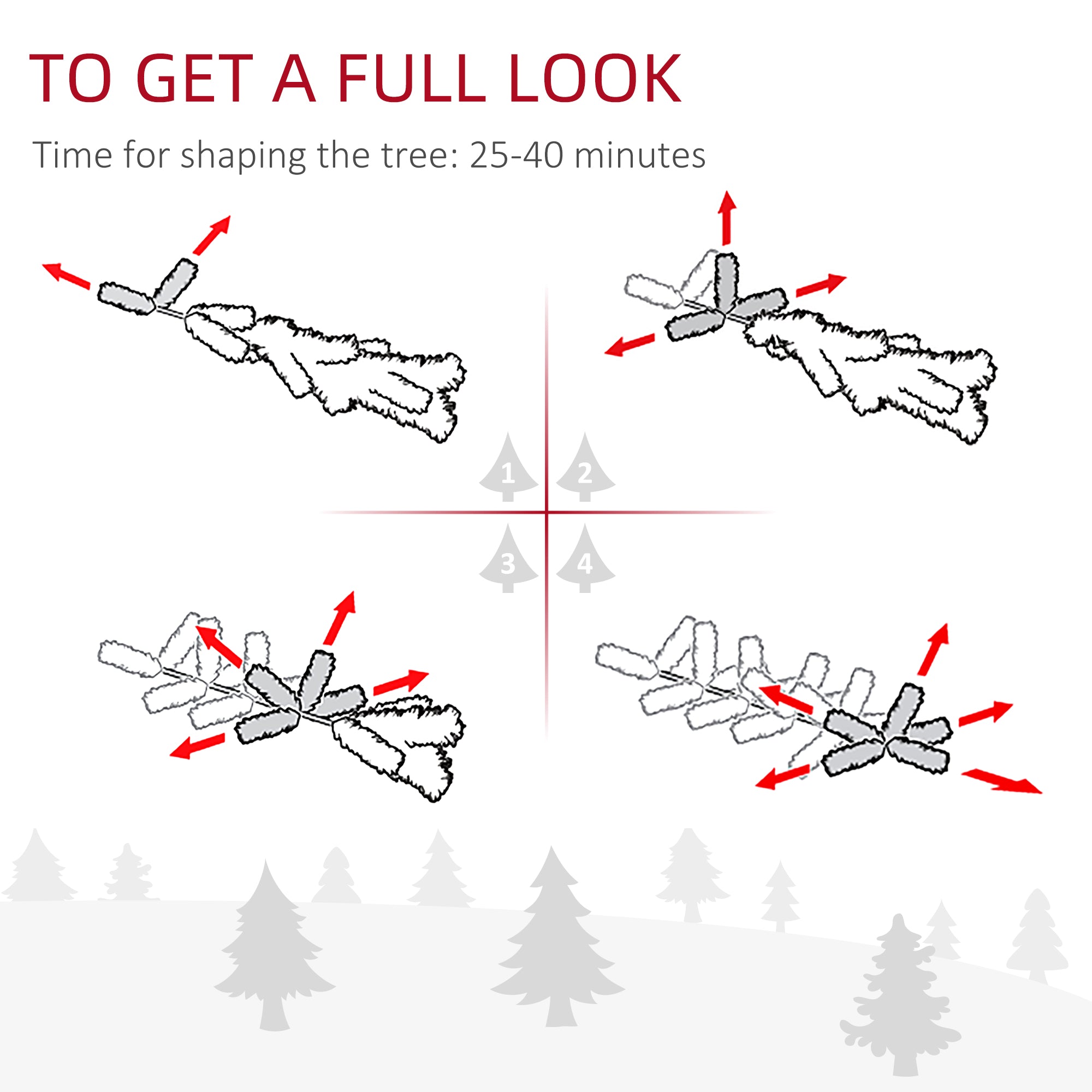 HOMCOM 7.5ft Snow Flocked Pencil Christmas Tree Artificial Slim Xmas Tree with Realistic Branch Tips Folding Metal Stand 