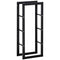 HOMCOM 16 Firewood Rack Log Holder Fireplace Storage Handles 220 lbs Weight Capacity Black