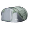 Outsunny 5 Person Camping Tent, Easy Pop Up Tent with Doors, Windows and Carry Bag, Automatic Setup Tent for Hiking, Dark Green