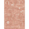 Jama Coral Pink Rug – Modern Scandinavian Area Rug, Machine Washable or Premium Linen, Easy-Care, Stylish Coral & Cream Design