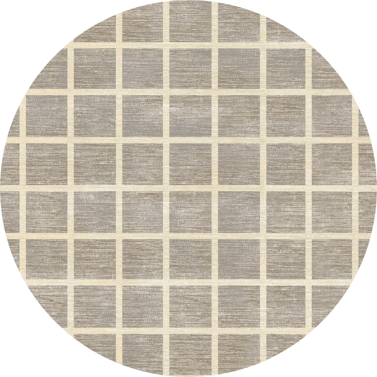 Caper Natural Beige Checkered Rug 