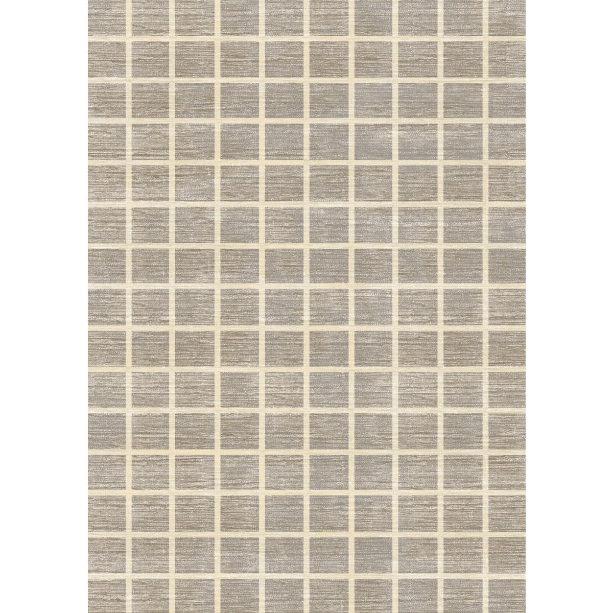 Caper Natural Beige Checkered Rug 