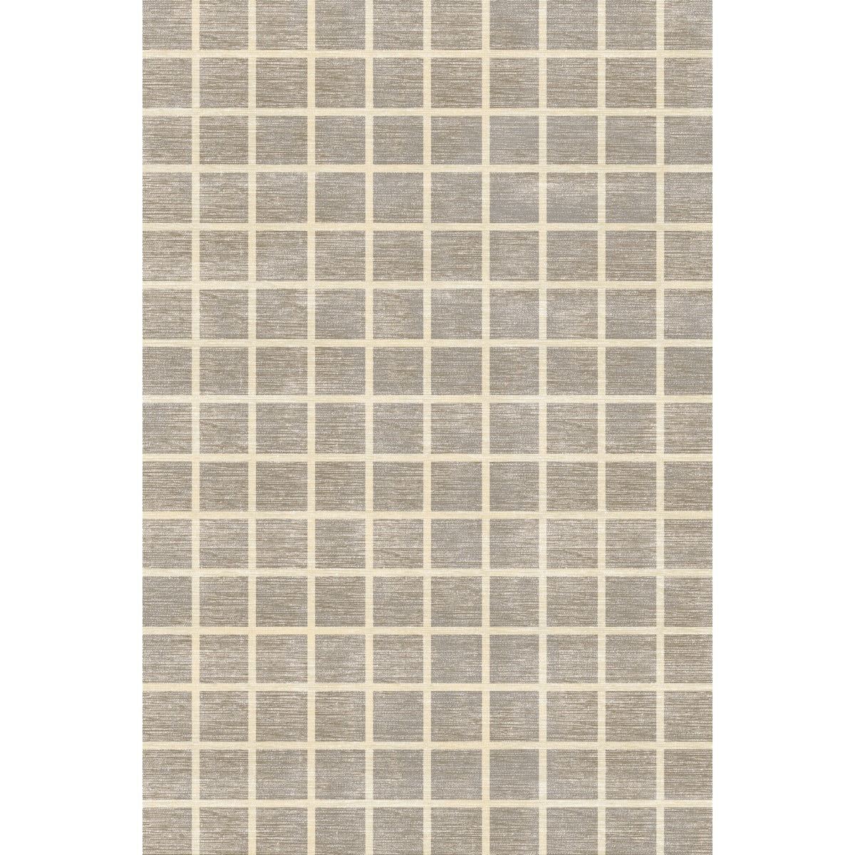 Caper Natural Beige Checkered Rug 