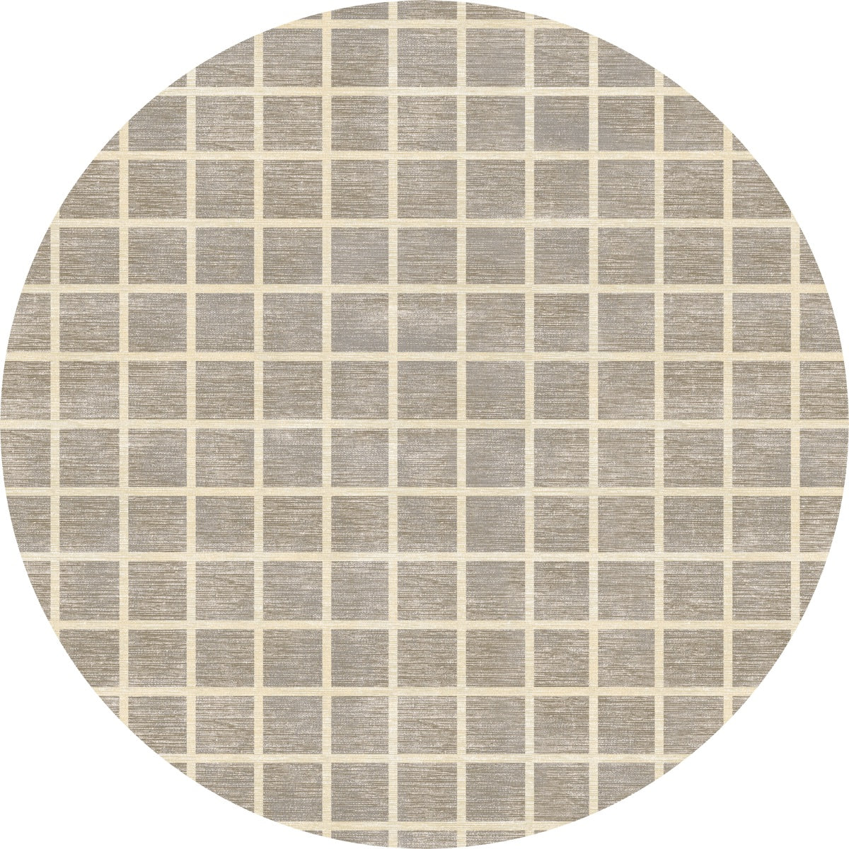 Caper Natural Beige Checkered Rug 
