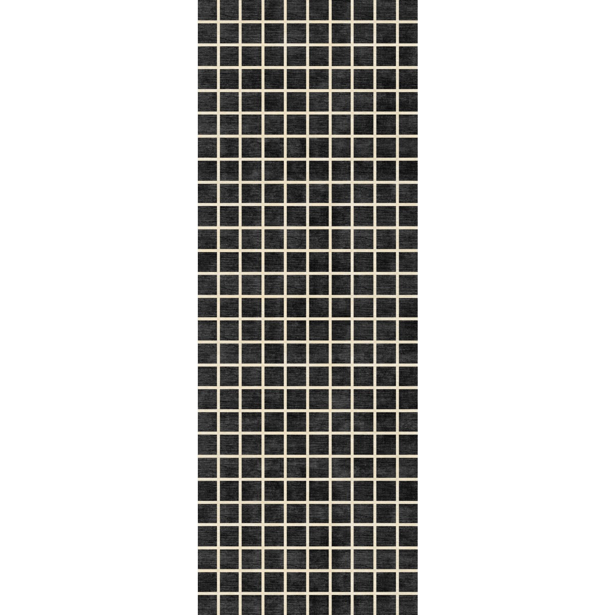 Caper Black Natural Checkered Rug 