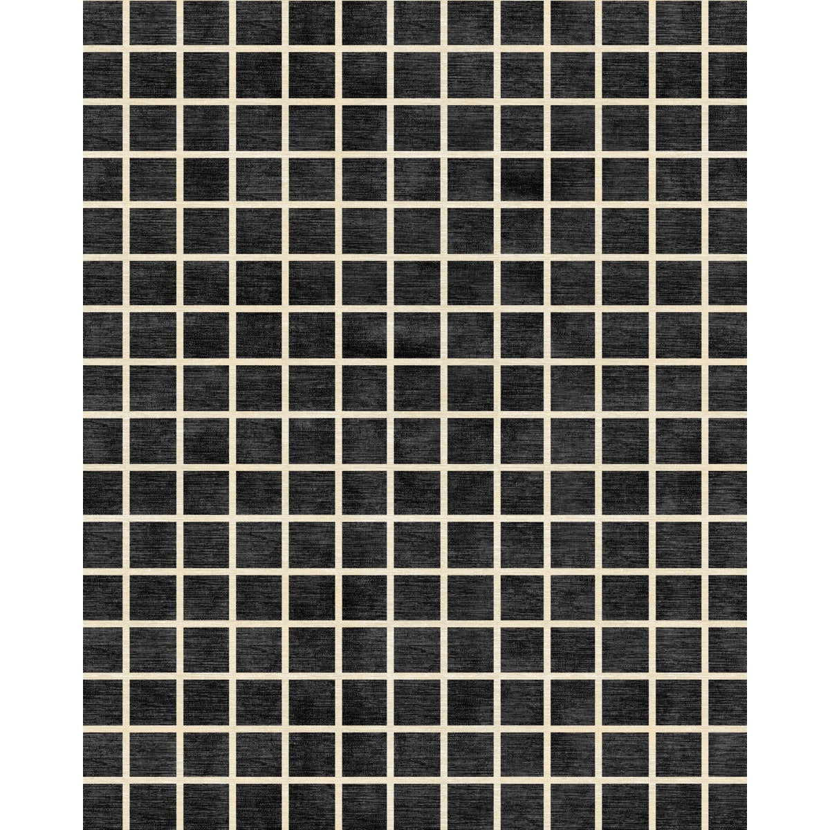 Caper Black Natural Checkered Rug 