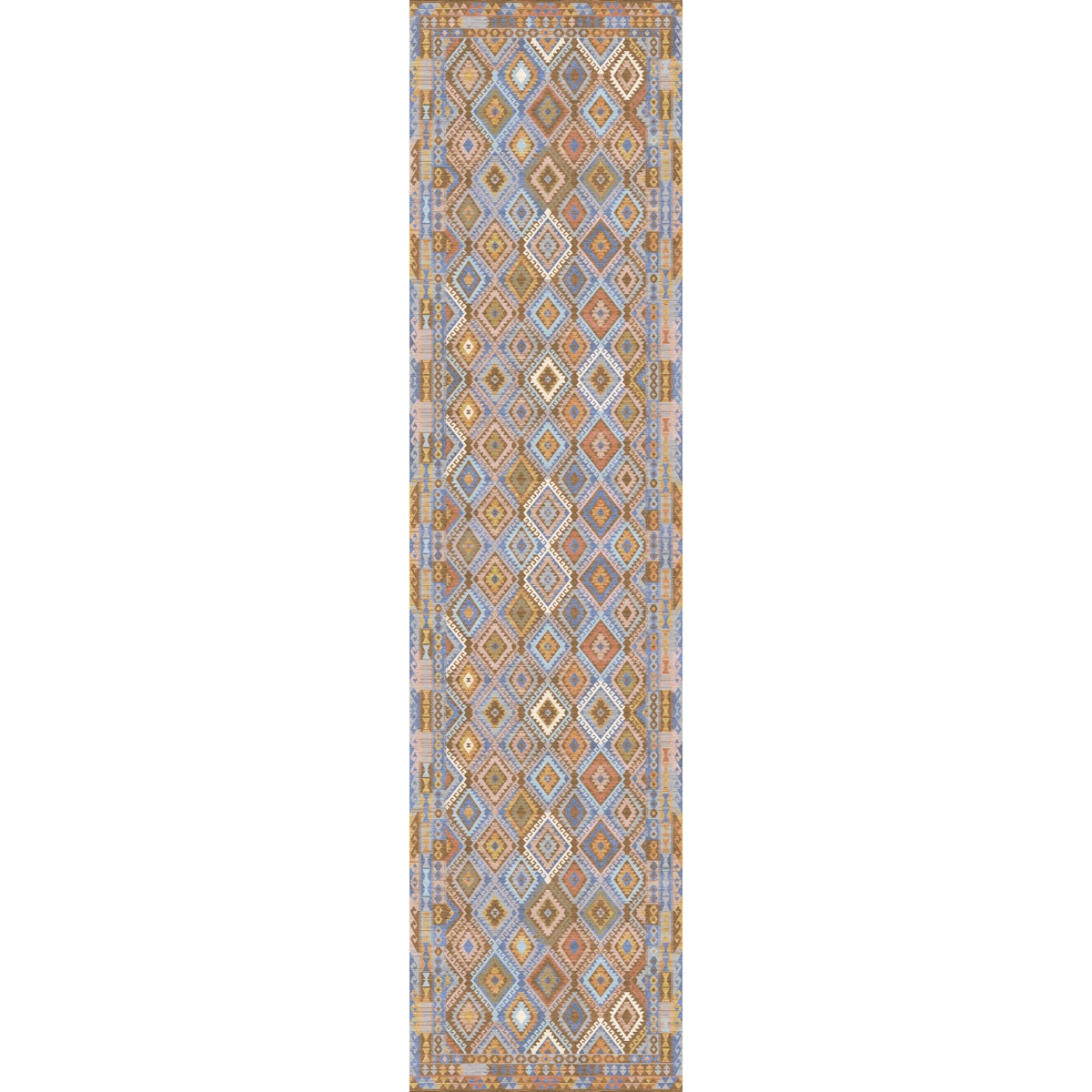 Assania Blue Brown Multi Rug 