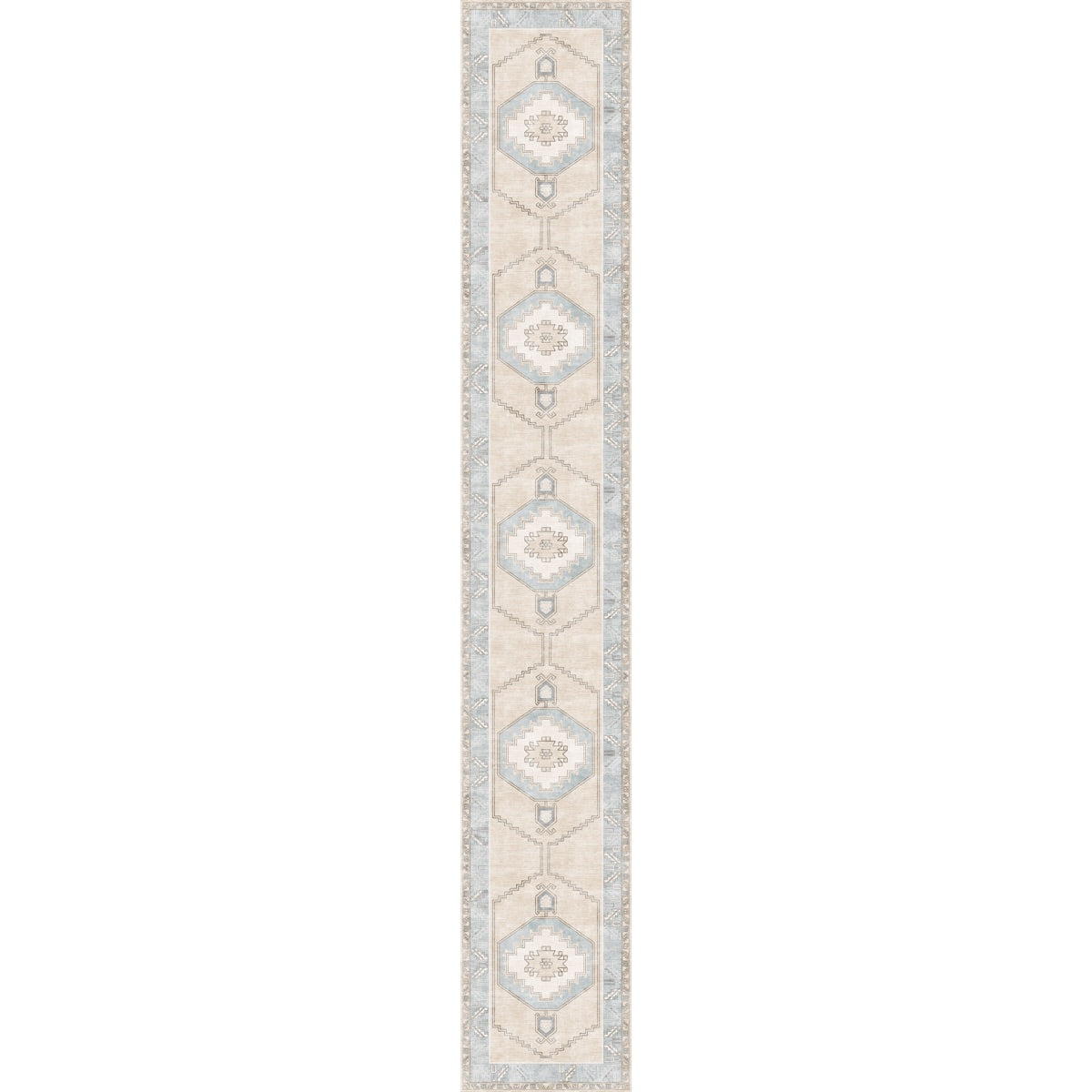 Barbara Light Blue Beige Rug 