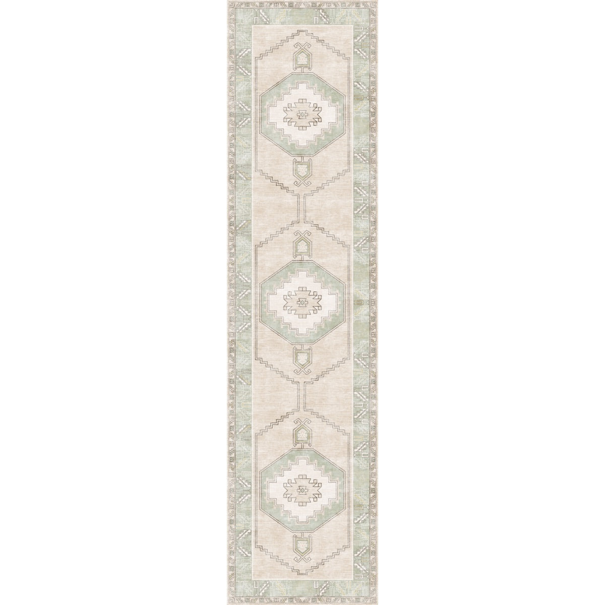Barbara Light Green Beige Rug 