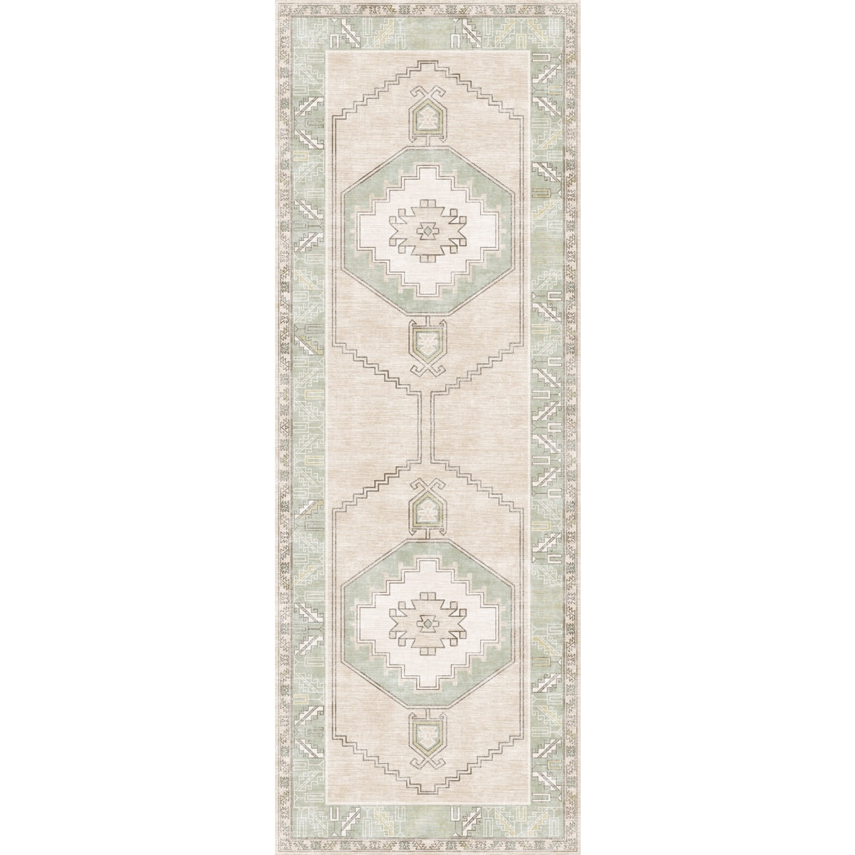 Barbara Light Green Beige Rug 
