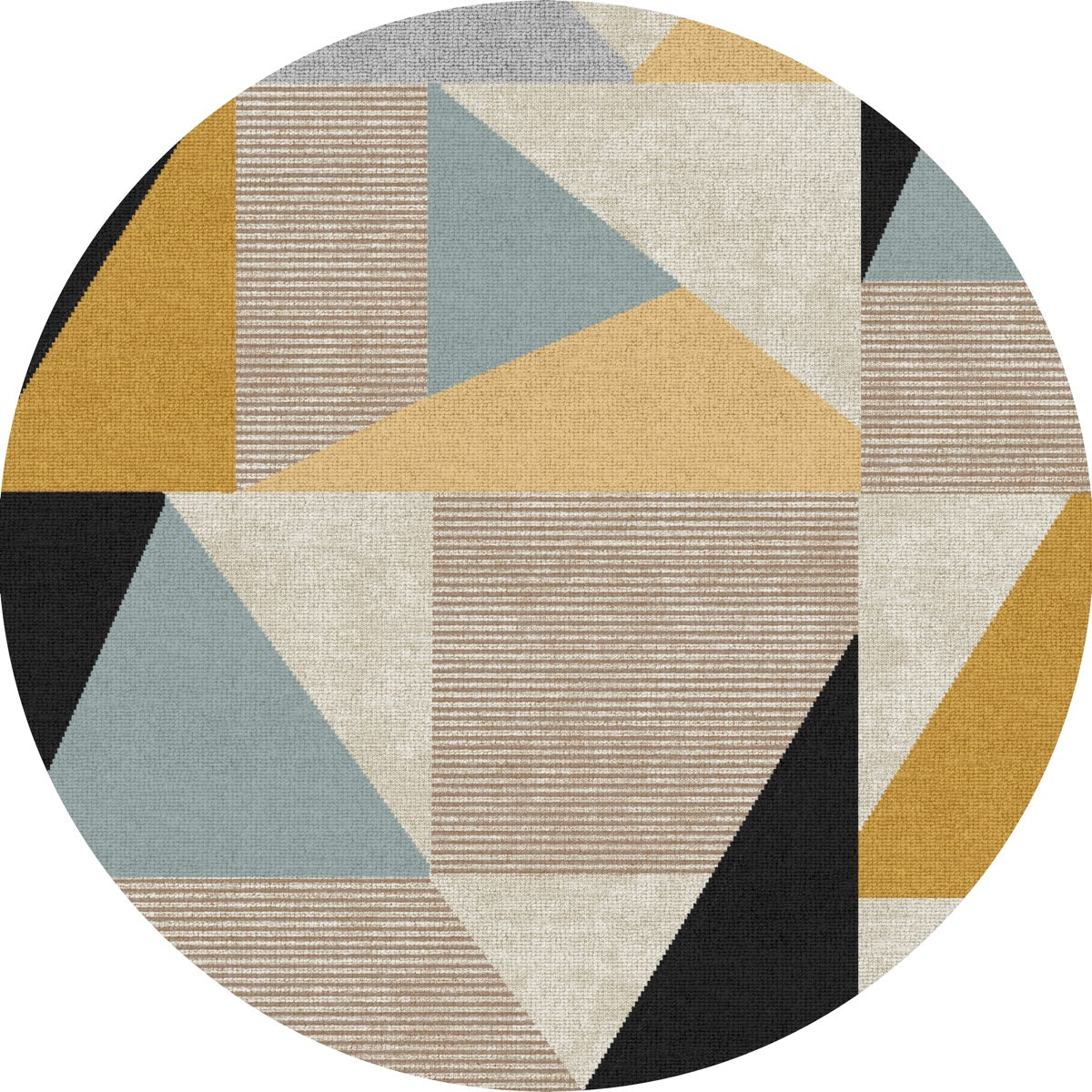 Mizza Black Yellow Multicolor Rug 
