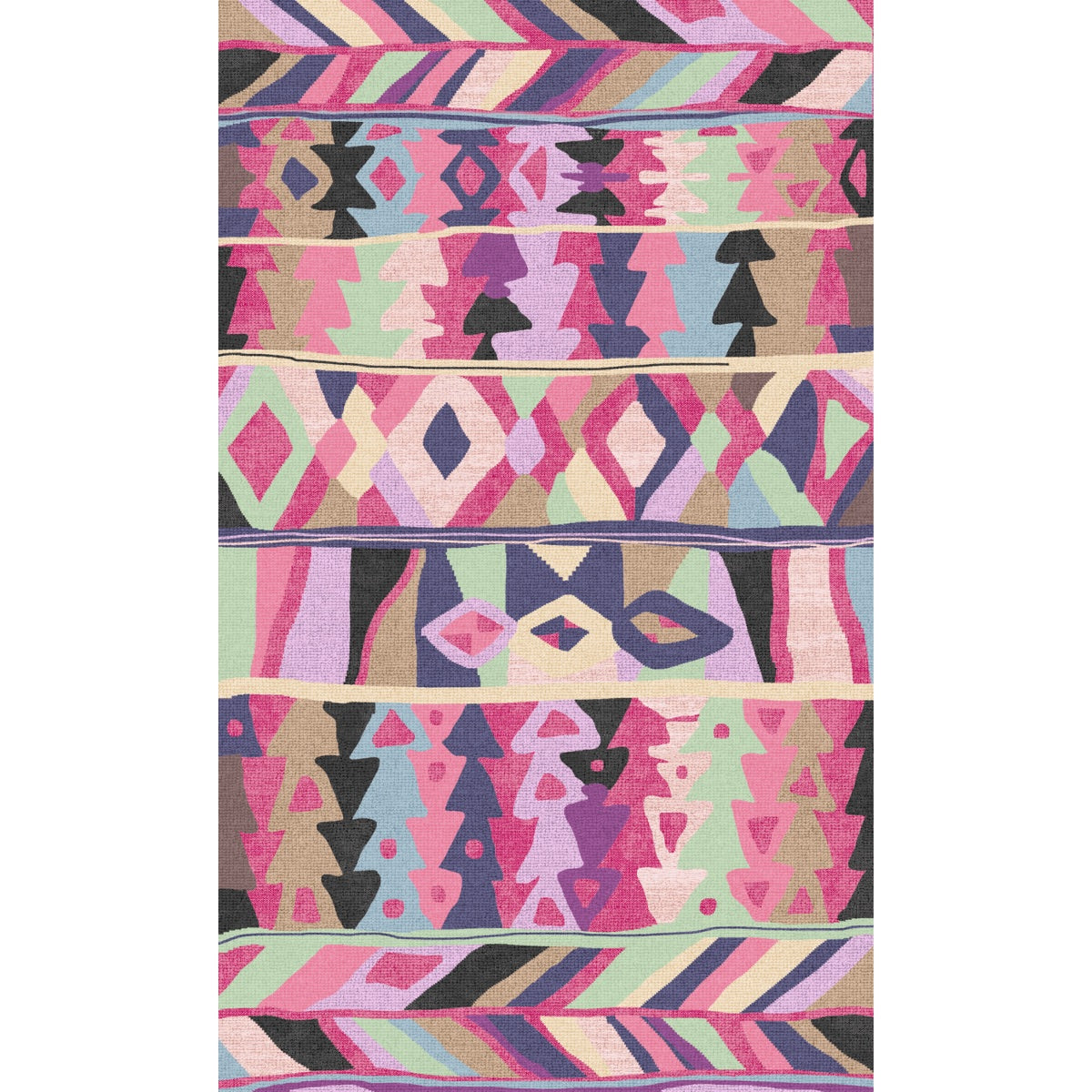 Fafela Pink Purple Multicolor Rug 