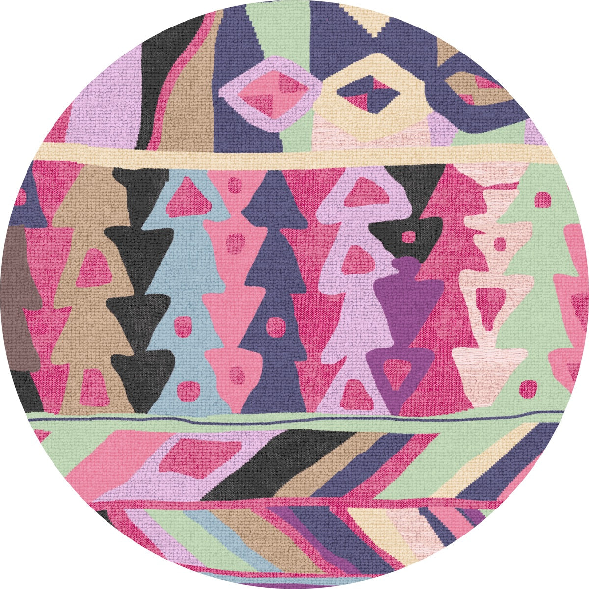 Fafela Pink Purple Multicolor Rug 