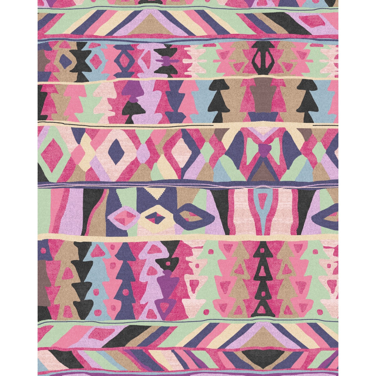 Fafela Pink Purple Multicolor Rug 