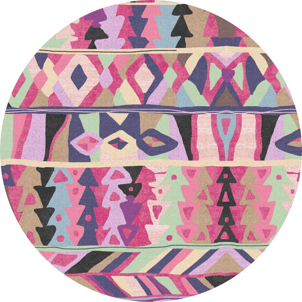 Fafela Pink Purple Multicolor Rug 