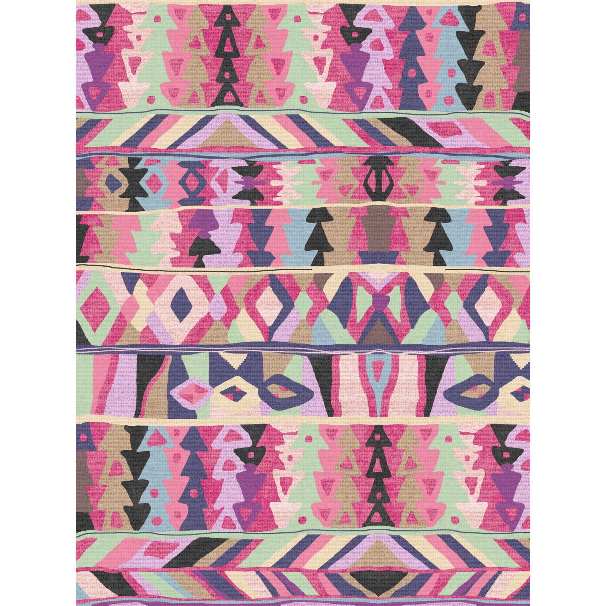 Fafela Pink Purple Multicolor Rug 