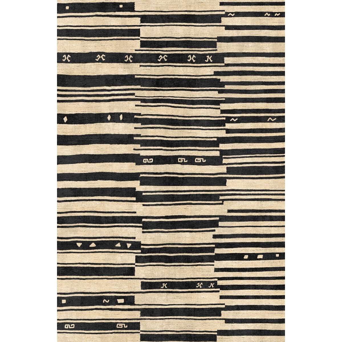 Xelara Natural Black Rug 