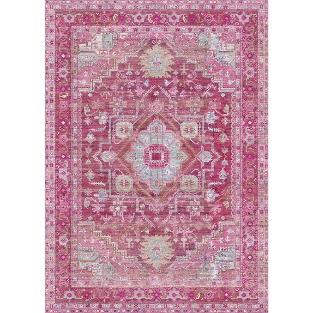 Ozana Pink Teal Rug 