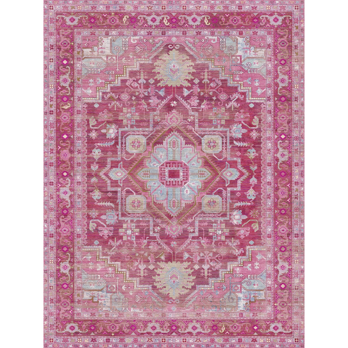 Ozana Pink Teal Rug 