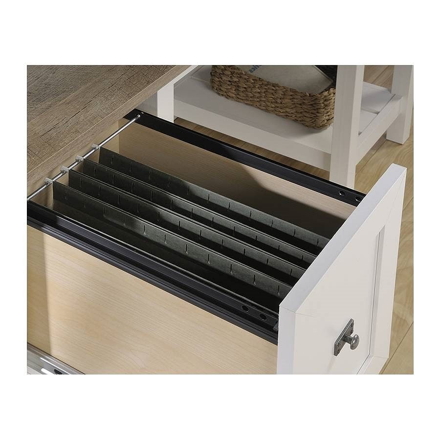 FarmHouse White Oak Top 2 Drawer Office Writing Desk - Made In USA - Free Shipping 