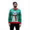 Winter Llama Sweater – Funny Ugly Christmas Sweater with Lights, Candy Canes & 3D Scarf Tassels